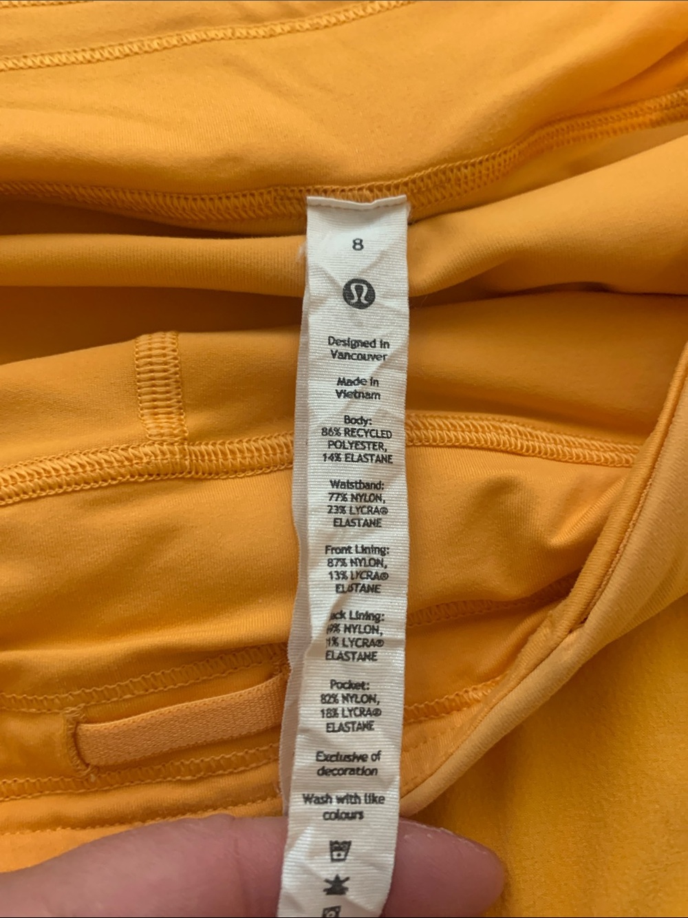lululemon athletica Pace Rival Skort, Sz 8
Mango Dream, Good Condition - Picture 2 of 6